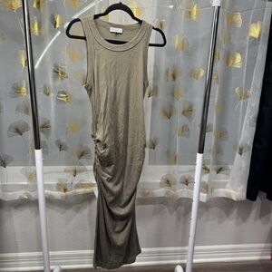 Michael Stars Olive Sleeveless Maxi Dress